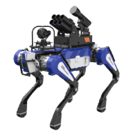 反恐防暴四足机器狗 （大狗，点足）【集成一体式遥控器+38mm六连发射器+捕捉网发射器+双光三轴增稳云台】