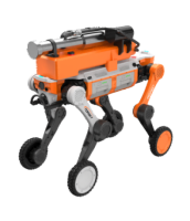 四足水枪灭火机器人【大狗轮足，脉冲灭火装置】